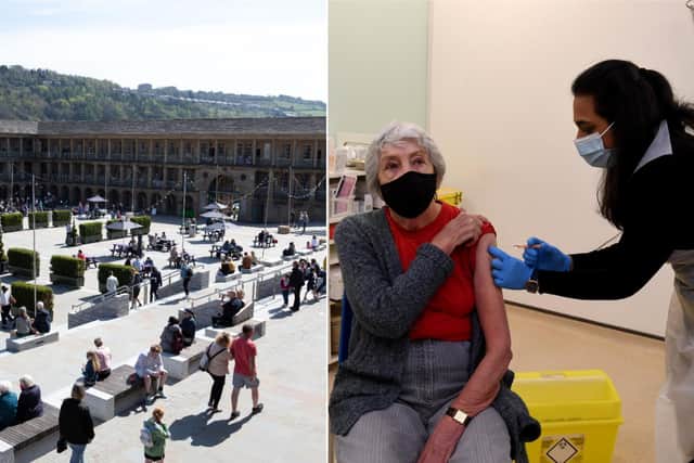 A pop-up vaccination centre will be appearing at the Piece Hall