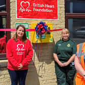 Jodie Shepherd, area fundraising manager for BHF; Joanne Watson, community defibrillation co-ordinator for Yorkshire Ambulance Service; and Sharon Crosswaite, H&S co-ordinator at Siddall & Hilton Products Ltd