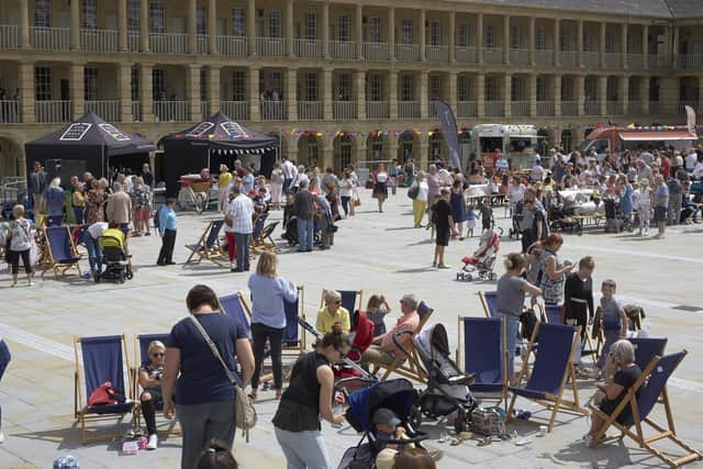 A Yorkshire day celebration at the Piece Hall in 2018