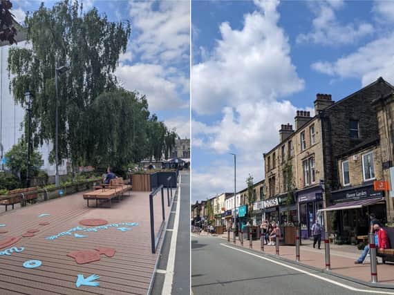 The Parklets in Brighouse town centre