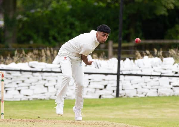 Actions from Bradshaw v Booth, at Bradshaw Cricket Club. Pictured is Hashim Wajid