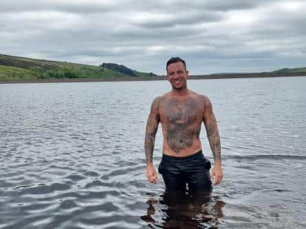James Lowden says that open water swimming has helped him to combat his mental health problems