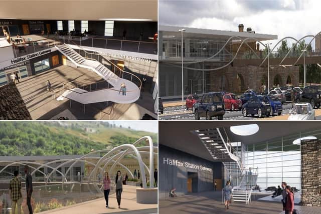 Artist impression of how Halifax train station gateway scheme will look