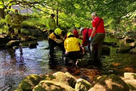 The rescue team helped a man at Hardcastle Crags and a woman in Greetland. Photo by Calder Valley Search and Rescue Team.