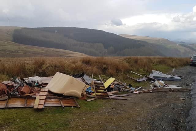 Todmorden resident Howard Gesh took these pictures of fly tipping in Portsmouth, Cornholme,