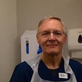 Dr Ed Bylina who retired as a GP at Bankfield Surgery six years ago but has returned to help with the vaccination programme.
