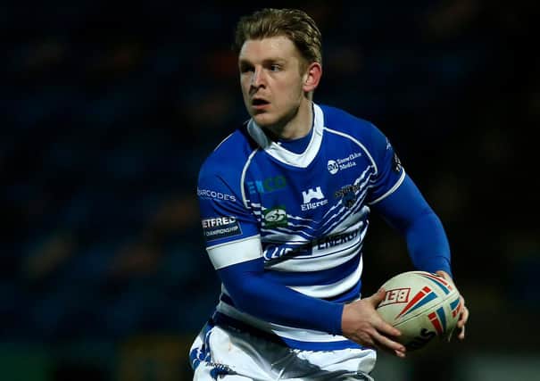 Halifax Panthers' drop-goal match winner against Widnes Vikings, Liam Harris. Picture: Ed Sykes/SWpix.com.