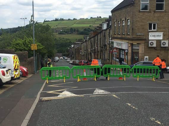 School Streets scheme outside Trinity Academy Sowerby Bridge (Picture Calderdale Community Protection Team)