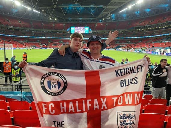 Halifax Town fan Anthony Cope will be among those watching the match at Wembley tonight.