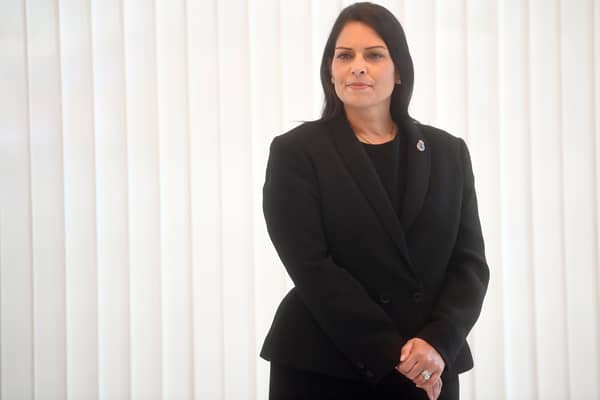 Home Secretary Priti Patel. (Photo by Victoria Jones - WPA Pool/Getty Images)