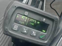 The driver was caught speeding at 51mph on the 20mph zone