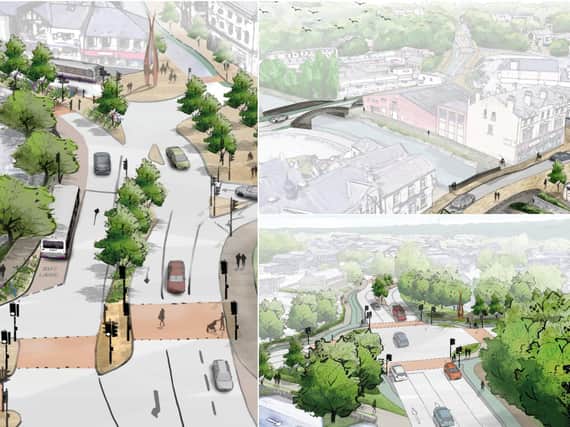 Artist impression of Brighouse road improvements