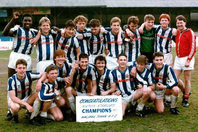 The Northern Intermediate title winning squad, 1986-87, Bobby second from right on the back row.Photo: Johnny Meynell