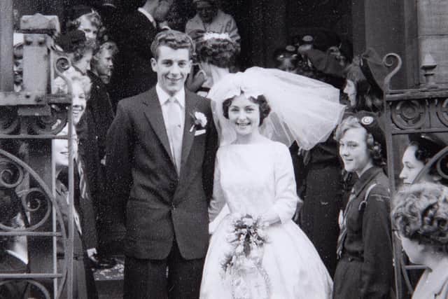 Malcolm and Maureen on their wedding day.
