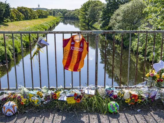 Tributes to young Bradford City footballer, Tomi Solomon, aged 13, tragically died after playing in the River Calder at Brighouse.