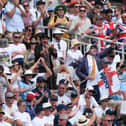 CAPE TOWN, SOUTH AFRICA - JANUARY 06: The Barmy Army in full voice during Day Four of the Second Test between South Africa and England at Newlands on January 06, 2020 in Cape Town, South Africa. (Photo by Stu Forster/Getty Images)