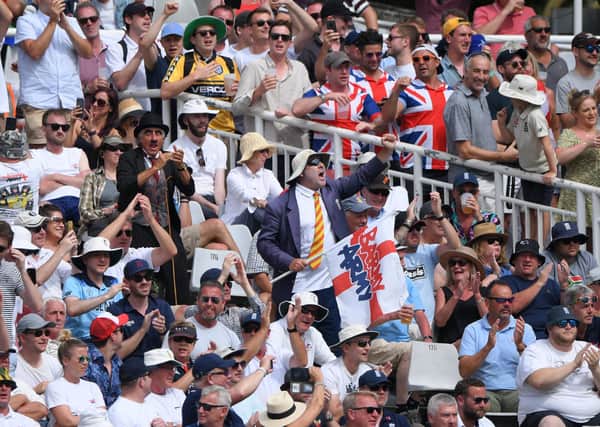 CAPE TOWN, SOUTH AFRICA - JANUARY 06: The Barmy Army in full voice during Day Four of the Second Test between South Africa and England at Newlands on January 06, 2020 in Cape Town, South Africa. (Photo by Stu Forster/Getty Images)