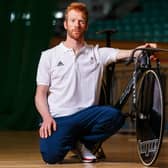 MANCHESTER, ENGLAND - JUNE 18: Ed Clancy of Great Britain poses for a photo to mark the official announcement of the cycling team selected to Team GB for the Tokyo 2020 Olympic Games on June 18, 2021 in Manchester, England. (Photo by Barrington Coombs/Getty Images for British Olympic Association)