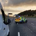 Police officers have closed the M62 (Picture WYP))