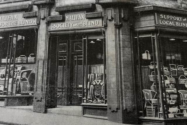 Halifax Society for the Blind Society Charity Shop back in 1941