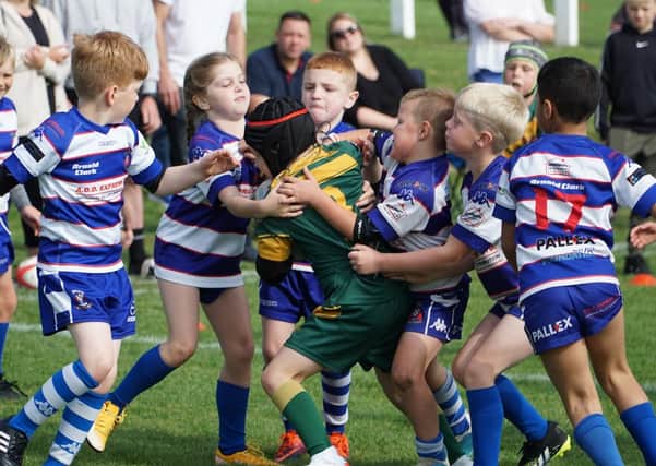 Action from one of the matches between Siddal and Kippax