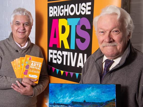 Steven Lord and John Buxton, organisers of the Brighouse Arts Festival