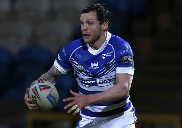 Scott Grix was Halifax Panther's solitary try scorer in Sunday's Betfred Championship defeat at Whitehaven. Picture: Ed Sykes/SWpix.com.