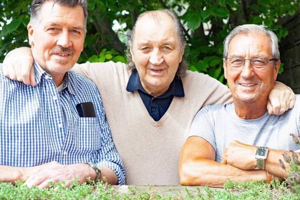 Frank Worthington (middle) with his brothers Bob (left) and Dave (right)