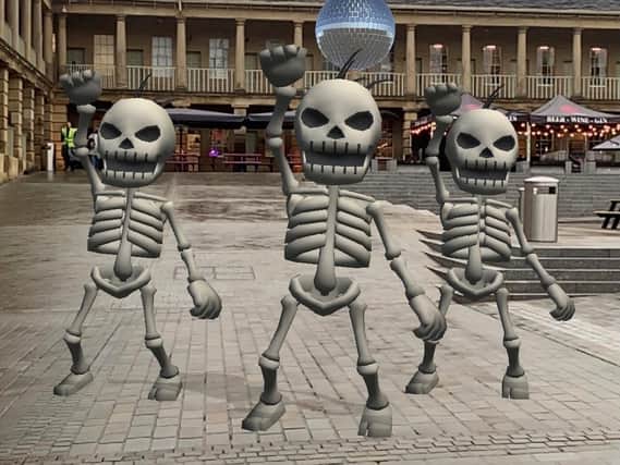Some of the monsters to be found via The Piece Hall app