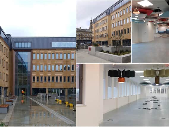 Exterior and interior shots of the Northgate House development, including the new level courtyard and state-of-the-art office space,