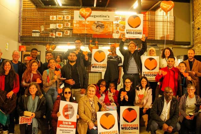 Some of the people at the event at The Orange Box on Tuesday