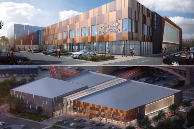 Artist impression of the Halifax leisure centre and swimming pool