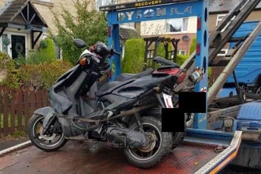 The bikes seized by police officers in Halifax