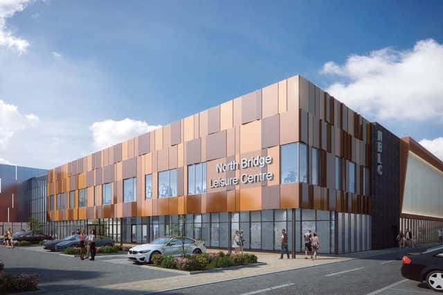 Artist impression of the new Halifax leisure centre and swimming pool