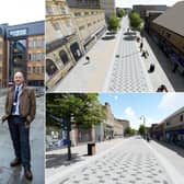 Coun Tim Swift and Rob Summerfield and how Market Street is set to look