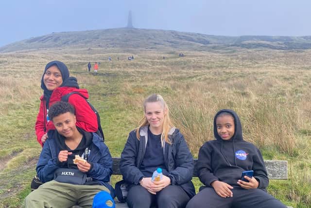 A walk up to Stoodley Pike was a challenge.