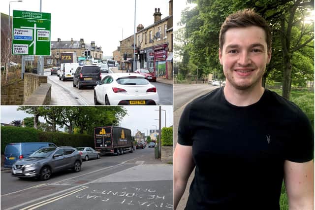 Hipperholme and Lightcliffe ward councillor George Robinson  and congestion at the crossroads