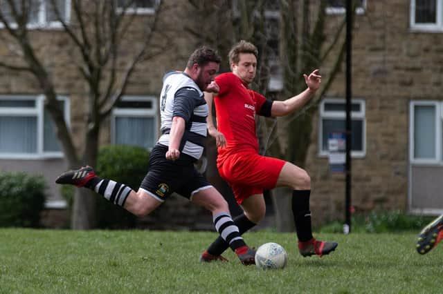 Northowram in action against Hebden Royd Red Star earlier this year