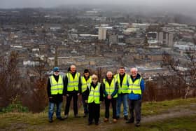 Members of the Rotary Club at Beacon Hill, Halifax, where they intend to build a new viewing platform and seating area