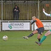 Cara Fields scored twice for Brighouse Town Women in the win over Farsley Celtic. Picture: Ray Spencer