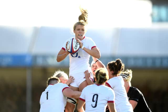 Scarborough's England star Zoe Aldcroft has been named in the World Rugby 15s Team of the Year.