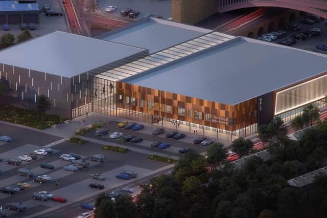 Artist impression of the new Halifax swimming pool and leisure centre