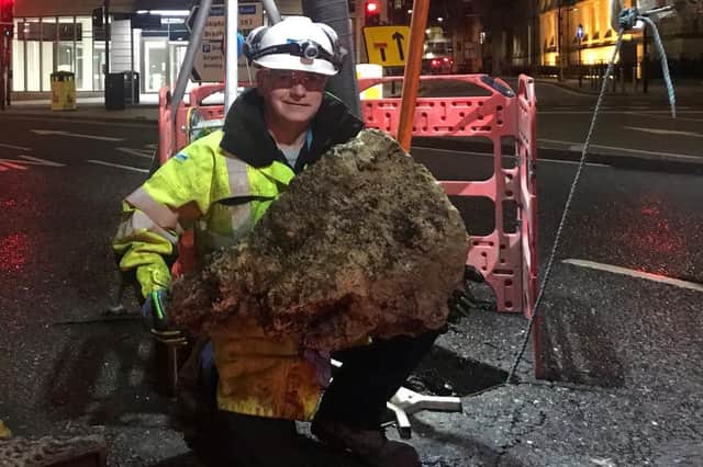 A section of fatberg removed from the sewers