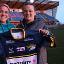 Amy Hardcastle, left, and Leeds Rhinos Women head coach Lois Forsell.