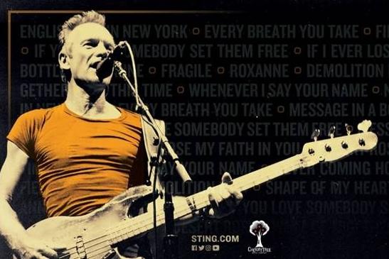 Sting will play on July 4