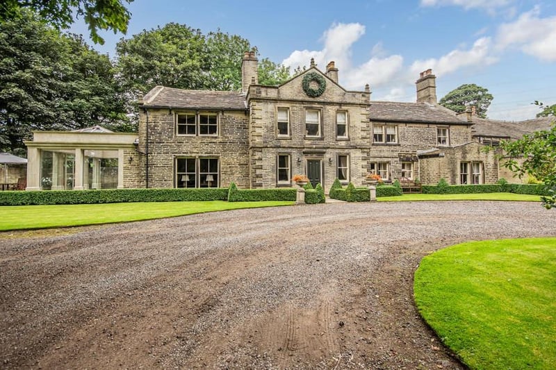 This property in Northowram is on the market for offers in the region of £1,750,000 with Yorkshire's Finest. The home benefits from seven bedrooms, five reception rooms and three acres of gardens.
