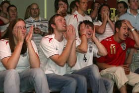 Fans watch an England World Cup match at Baracuda.