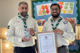 Zaheer Khalil and Naveed Idrees with the royal honour