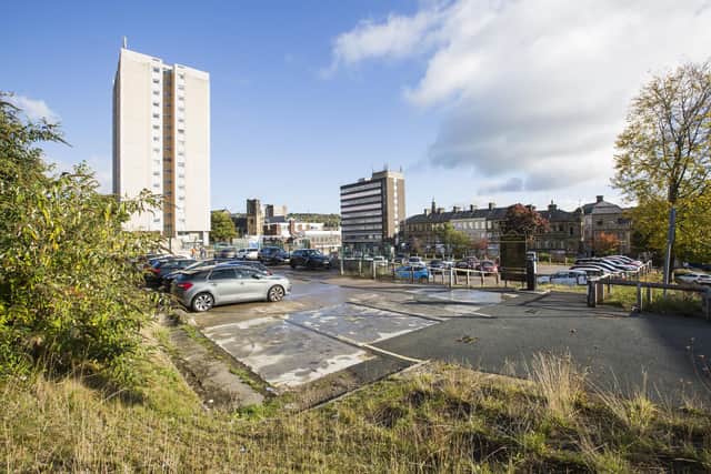 More than 120 homes could be created on the Cow Green car park site on the edge of Halifax