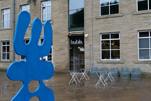 New cafe hubb. at Dean Clough in Halifax